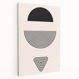 Boho Wall Art | Abstract Geometric Shapes Print | Minimalist Canvas