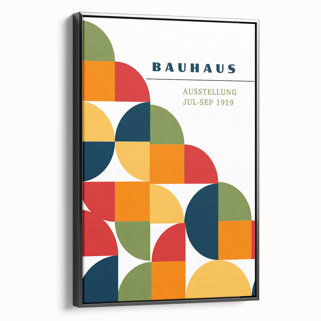 Geometric Bohemian Wall Art | Eclectic Bauhaus Boho Decor Canvas Print