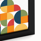 Geometric Bohemian Wall Art | Eclectic Bauhaus Boho Decor Canvas Print