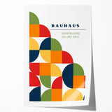 Geometric Bohemian Wall Art | Eclectic Bauhaus Boho Decor Canvas Print