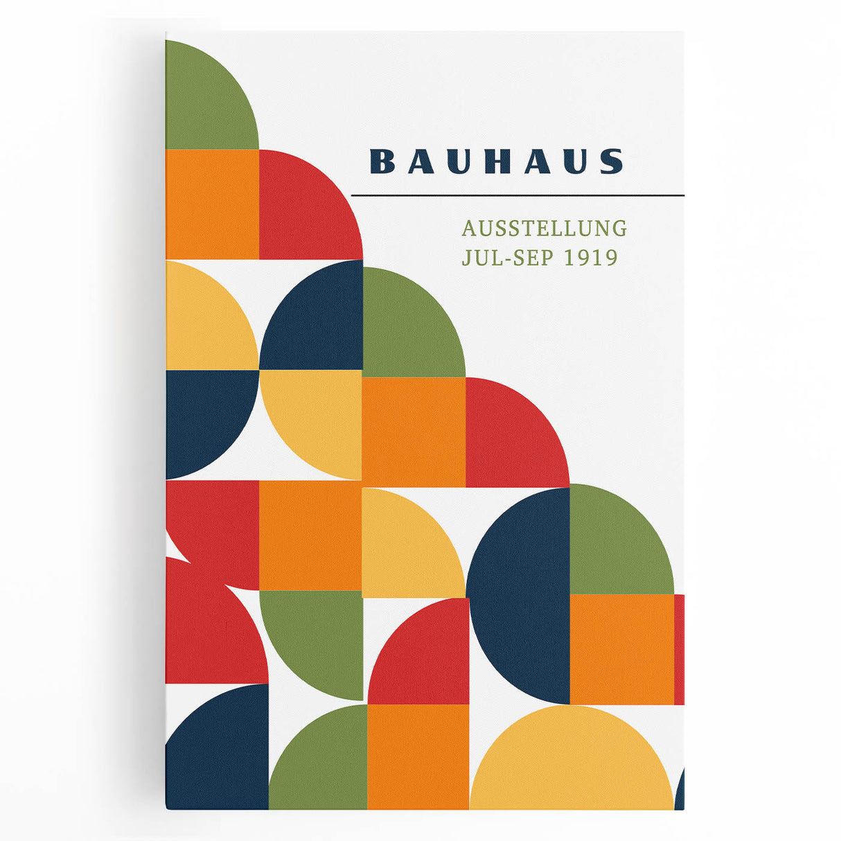 Geometric Bohemian Wall Art | Eclectic Bauhaus Boho Decor Canvas Print