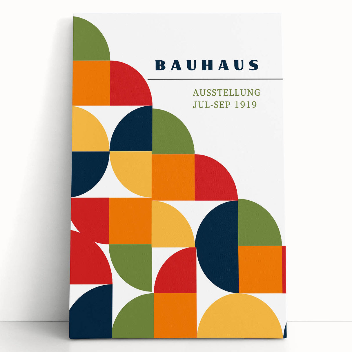 Geometric Bohemian Wall Art | Eclectic Bauhaus Boho Decor Canvas Print