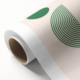 Boho Chic Wall Hanging - Green Geometric Bohemian Canvas Art Print