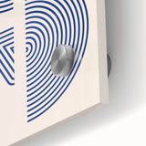 Boho Wall Art | Abstract Geometric Royal Blue Print | Modern Decor