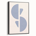 Boho Wall Art | Abstract Geometric Royal Blue Print | Modern Decor