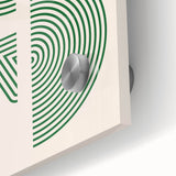 Boho Decor Canvas - Geometric Green Bohemian Wall Art for Modern Homes