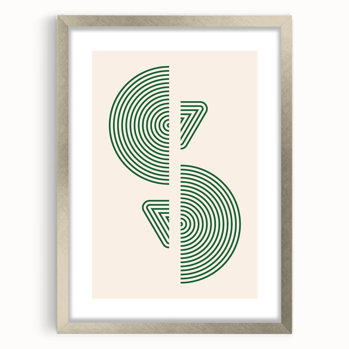 Boho Decor Canvas - Geometric Green Bohemian Wall Art for Modern Homes