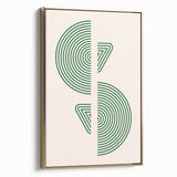 Boho Decor Canvas - Geometric Green Bohemian Wall Art for Modern Homes