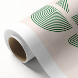 Boho Decor Canvas - Geometric Green Bohemian Wall Art for Modern Homes