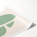 Boho Decor Canvas - Geometric Green Bohemian Wall Art for Modern Homes