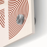 Bohemian Wall Art - Eclectic Rust Geometric Boho Canvas for Interiors