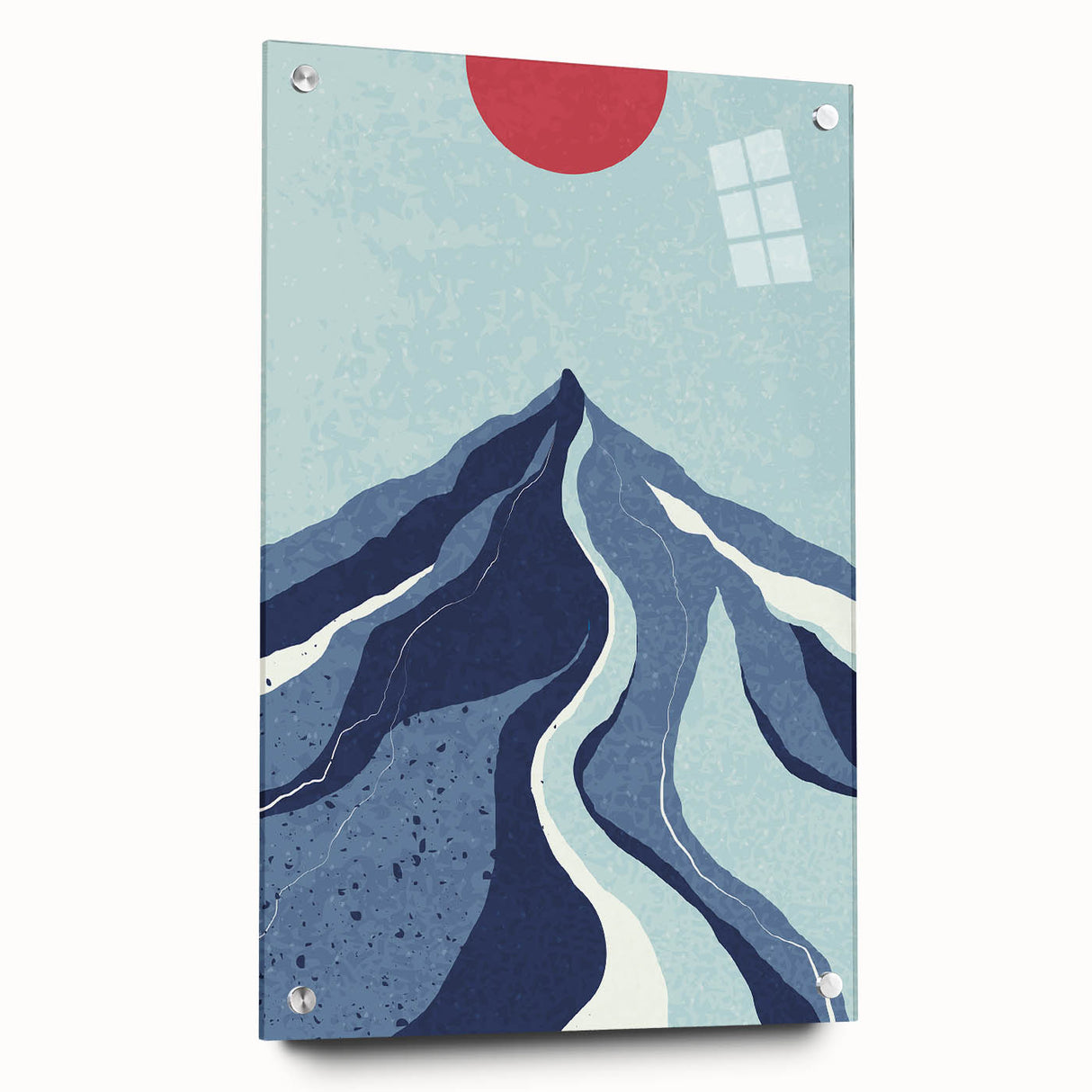 Bohemian Wall Art - Bold Mountain Landscape Boho Chic Canvas Print
