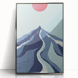 Bohemian Wall Art - Bold Mountain Landscape Boho Chic Canvas Print
