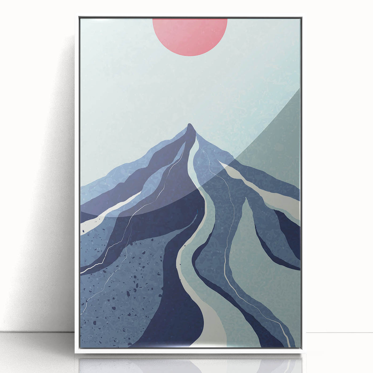 Bohemian Wall Art - Bold Mountain Landscape Boho Chic Canvas Print