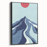 Bohemian Wall Art - Bold Mountain Landscape Boho Chic Canvas Print