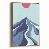 Bohemian Wall Art - Bold Mountain Landscape Boho Chic Canvas Print