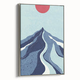 Bohemian Wall Art - Bold Mountain Landscape Boho Chic Canvas Print