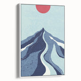 Bohemian Wall Art - Bold Mountain Landscape Boho Chic Canvas Print