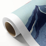 Bohemian Wall Art - Bold Mountain Landscape Boho Chic Canvas Print