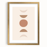 Boho Decor Canvas - Earthy Minimalist Geometric Bohemian Wall Art