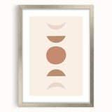 Boho Decor Canvas - Earthy Minimalist Geometric Bohemian Wall Art