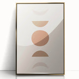 Boho Decor Canvas - Earthy Minimalist Geometric Bohemian Wall Art