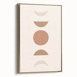 Boho Decor Canvas - Earthy Minimalist Geometric Bohemian Wall Art