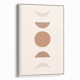 Boho Decor Canvas - Earthy Minimalist Geometric Bohemian Wall Art
