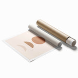 Boho Decor Canvas - Earthy Minimalist Geometric Bohemian Wall Art