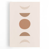 Boho Decor Canvas - Earthy Minimalist Geometric Bohemian Wall Art