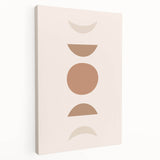 Boho Decor Canvas - Earthy Minimalist Geometric Bohemian Wall Art