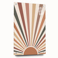 Boho Chic Wall Art - Sunburst Geometric Bohemian Canvas for Interiors
