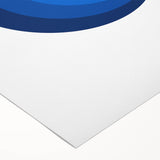 Bohemian Blue Circle Art | Eclectic Bauhaus Boho Decor Canvas Print