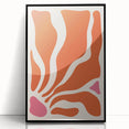 Boho Wall Art - Abstract Orange and Pink Bohemian Canvas Print