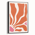 Boho Wall Art - Abstract Orange and Pink Bohemian Canvas Print