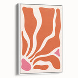 Boho Wall Art - Abstract Orange and Pink Bohemian Canvas Print