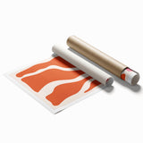 Boho Wall Art - Abstract Orange and Pink Bohemian Canvas Print