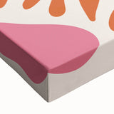 Boho Wall Art - Abstract Orange and Pink Bohemian Canvas Print