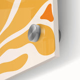 Bohemian Wall Art - Abstract Yellow and Orange Boho Chic Canvas Print