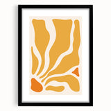 Bohemian Wall Art - Abstract Yellow and Orange Boho Chic Canvas Print