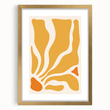 Bohemian Wall Art - Abstract Yellow and Orange Boho Chic Canvas Print