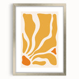 Bohemian Wall Art - Abstract Yellow and Orange Boho Chic Canvas Print