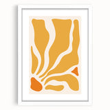 Bohemian Wall Art - Abstract Yellow and Orange Boho Chic Canvas Print
