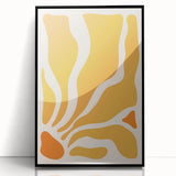 Bohemian Wall Art - Abstract Yellow and Orange Boho Chic Canvas Print
