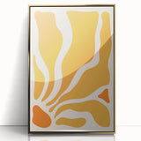 Bohemian Wall Art - Abstract Yellow and Orange Boho Chic Canvas Print