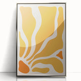 Bohemian Wall Art - Abstract Yellow and Orange Boho Chic Canvas Print