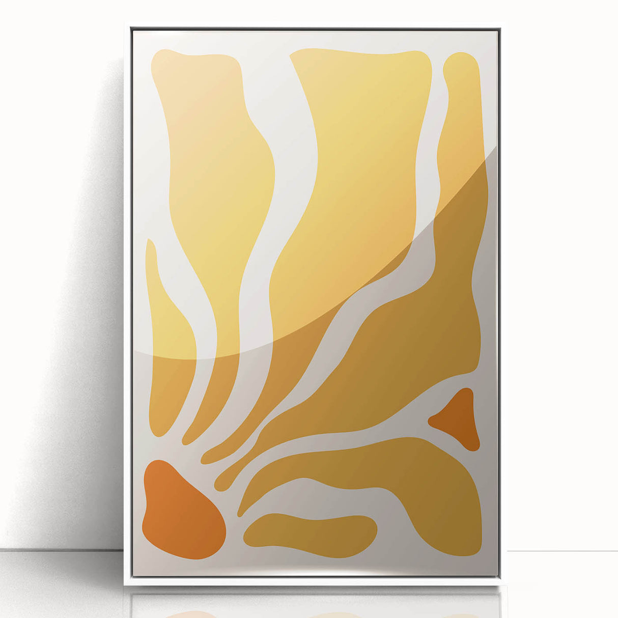 Bohemian Wall Art - Abstract Yellow and Orange Boho Chic Canvas Print