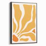 Bohemian Wall Art - Abstract Yellow and Orange Boho Chic Canvas Print