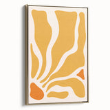 Bohemian Wall Art - Abstract Yellow and Orange Boho Chic Canvas Print