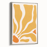 Bohemian Wall Art - Abstract Yellow and Orange Boho Chic Canvas Print